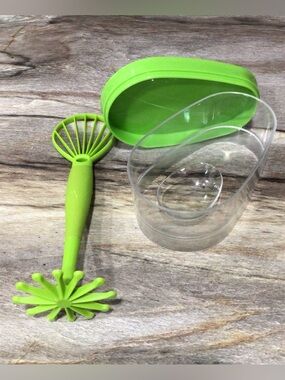 Prep Solutions Avocado Slicer Masher Storage Container Set Green Clear Kitchen.